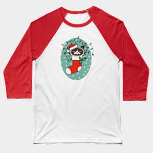 Meowy Christmas Shirt, Christmas Cat Shirt, Merry Christmas, Cat Lover Shirt, Christmas Gift, Christmas Gift For Cat Mom Gifts For Cat Lover Baseball T-Shirt